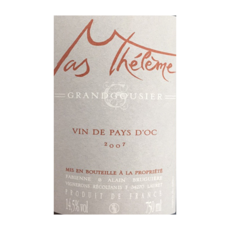 Vin du Languedoc - Grandgousier, Mas Thélème